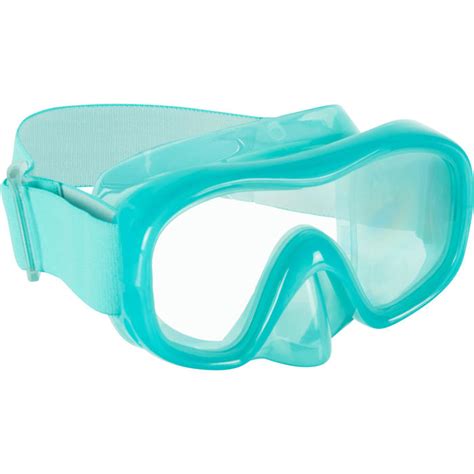 subea duikbril kind snk  turquoise polycarbonaatglas decathlonnl