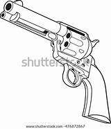 Peacemaker Revolver Peacemakers Shutterstock sketch template