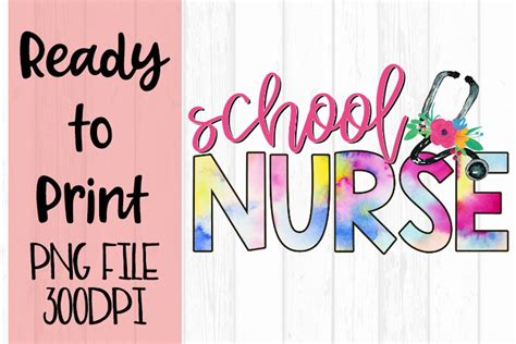 school nurse occupations bright ready  print design