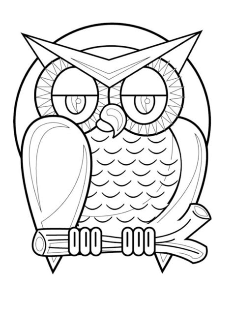 halloween owl coloring pages