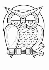 Coloring Owl Pages Halloween Colouring Para Online Doodle Printable Kids Print Owls Template Sheets Websincloud Activities Pintar Dibujos Colorear Adult sketch template