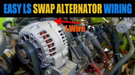 easy carbureted ls alternator wiring   ls swap ls stand  alternator wiring carb