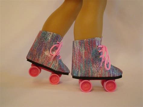 Pink Roller Skating 3 Piece Set For American Girl Doll Rainbow Etsy