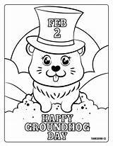 Groundhog Hog Phil Printables Punxsutawney Makeitgrateful Feb sketch template