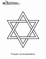 Coloring Pages Jewish Religion Star Christian Printable Printables Coloringprintables sketch template