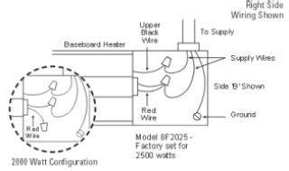 cadet  baseboard heater wiring diagram wiring diagram