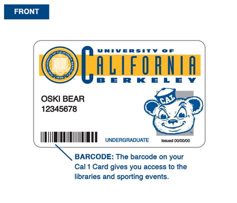cal  card university id card