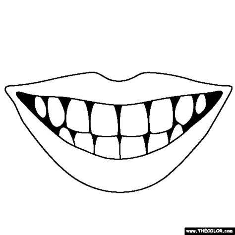 printable mouth  teeth