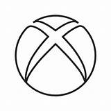 Xbox Logo Icon Icono Logos Game Microsoft Computer Coloring Pages Icons Play Social Template Symbol Svg sketch template