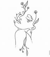 Flower Minimalist Zeichnung Minimalistische Aesthetic Draw Tat Skizzen Minimalista Silueta Tatuajes Leinwand Sencillos Desnudos Abstractos Skizze Malerei Sharpie Elegant Lines sketch template