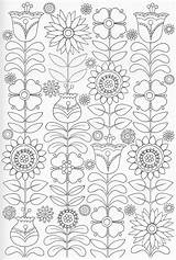 Coloring Pages Scandinavian Sheets Colorear Adult Book Para Printable Colouring Print Folk Color Mandalas Patterns Embroidery Flowers Pg Adultos Books sketch template