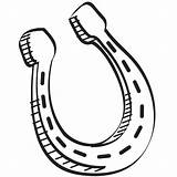 Horseshoe Lucky Coloring Koozies sketch template