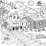 Pages Coloring Halloween Train Thomas Color Getcolorings sketch template
