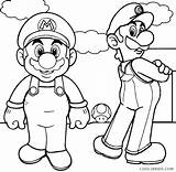 Baby Luigi Coloring Mario Pages Getcolorings Para sketch template