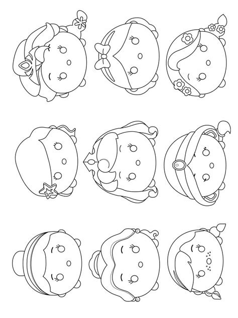 tsum tsum coloring pages