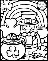 Coloring St Pages Patricks Patrick Sheet Sheets Cute Leprechaun Saint Color Spring Easy Stained Glass Style Printable Books Pop Activities sketch template