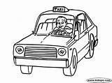 Taxi Driver Coloriage Coloring Cab Drawing Pages Desenho Dessin Kids Gif Printable Dibujo Londonien Do People Cartoon Visit sketch template