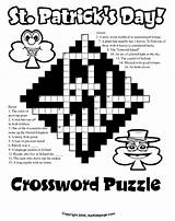 Crossword Patricks Puzzles Colouring sketch template