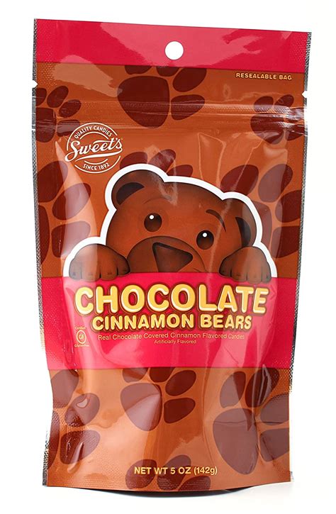 amazoncom chocolate cinnamon bears candy gummy bear bag  ounces