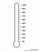 Thermometer Blank Goal Printable Clip Clipart Fundraising Template Chart Templates Editable Cartoon Clipartix Tracker Library Money Kids Percentages Cliparts Tracking sketch template