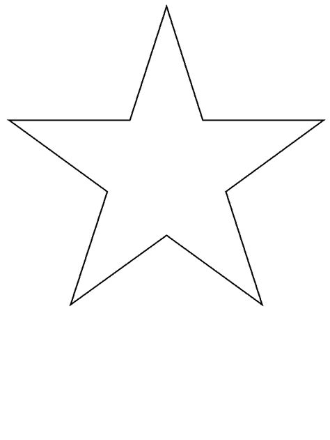star simple shapes coloring pages coloring page book