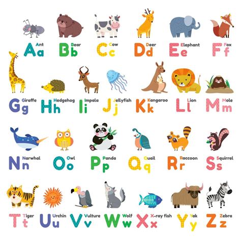 animal alphabet discuss earth