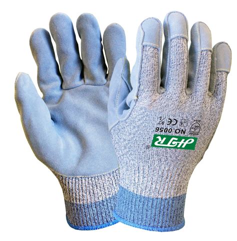 cut resistant anti abrasion safety work gloves  leather plam