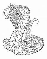 Basilisk Potter Harry Coloring Drawings Reference Creatures Dragons Deviantart Statue Bronze Designlooter Mythical Dungeons Artist Visit Magazine 61kb Imgarcade sketch template