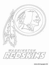 Redskins Coloring Logo Washington Pages Football Color Printable Drawing Seahawks Bay Packers Green Helmet Sport Florida Print Seattle Nfl Vikings sketch template