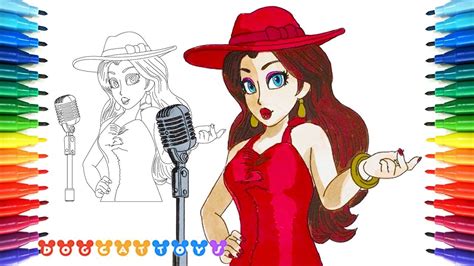 draw super mario odyssey pauline  drawing coloring pages