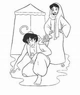 Aladdin Coloring Pages Disney Colouring Popular sketch template
