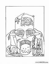 Coloring Scary Halloween Pages Frankenstein Print Mask Monster Masks Color Library Para Monsters Hellokids Getcolorings Clipart Printable Kids Seleccionar Tablero sketch template