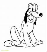 Pluto Coloring Pages Getcolorings Disney sketch template