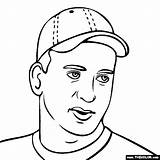 Coloring Peyton Manning Pages Broncos Popular sketch template