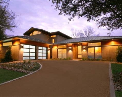 ranchcarportpicture modern exterior ranch house curb appeal  drive   asian