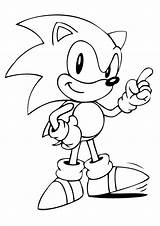 Sonic Coloring Pages Hedgehog Printable Cute Blue Shadow Print Color Template Hyper Craft Fastest Templates Comments sketch template