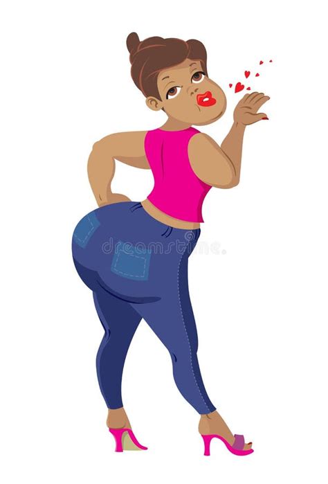 woman with big buttocks stock vector illustration of overweight 57346786