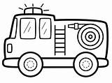Fire Truck Coloring Pages Printable Cute Kids Book Categories Garbage Pickup sketch template