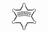 Sheriff Star Clipart Clip Badges Badge Coloring Deputy Cliparts Cowboy Color Print Sheet Library Sheriffs Western Wall Decal Easy Jpeg sketch template
