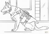 Swat Dog Printable sketch template