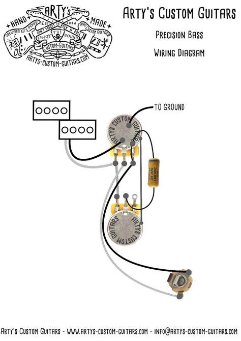 precision bass wiring diagram artys custom guitars fender precision bass fender bass bass