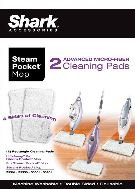 shark xt cleaning pads  steam pocket mop  pack