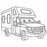Camper Kolorowanki Samochody Kolorowanka Recreational Druku Minivan Vectors Childish Lightbox Planetadziecka Create sketch template