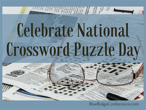 celebrate national crossword puzzle day blue ridge mountains