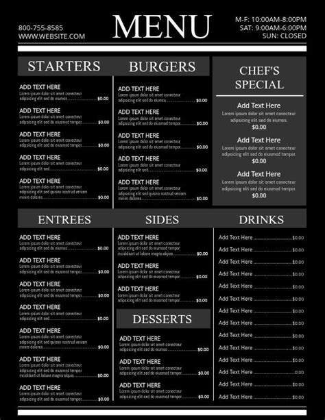 menu design restaurant menu design menu menu template