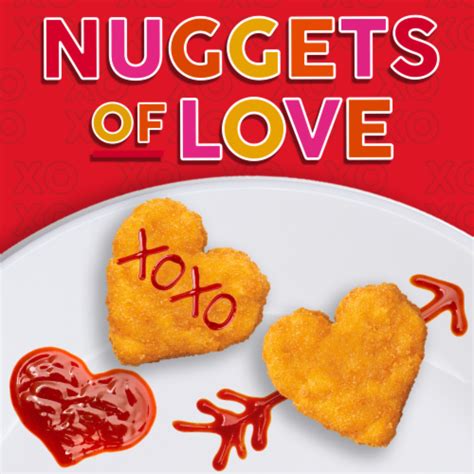 tyson frozen fully cooked heart shaped chicken nuggets  oz marianos
