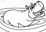 Hippo Coloring Pages Hippopotamus Kids Printable Drawing Cartoon Cute Baby Colouring Sheets Cool2bkids Getdrawings Animal Results sketch template