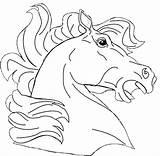 Horse Coloring Pages Head Printable Kids Fun Forget Supplies Don sketch template