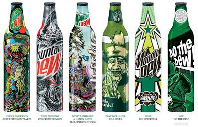 mountain dew limited edition green label art