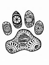 Zentangle Animal Paw Animales Redbubble Svg Para Coloring Pages Ih0 Paws  Gemerkt Ar Von Google sketch template